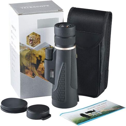 10-32x42 HD Zoom High Power Monocular with Night Vision BAK4 Prism FMC Lens Monocular with Smartphone Adapter and Tripod for Adults Kids Bird Watching in Saudi Arabia
