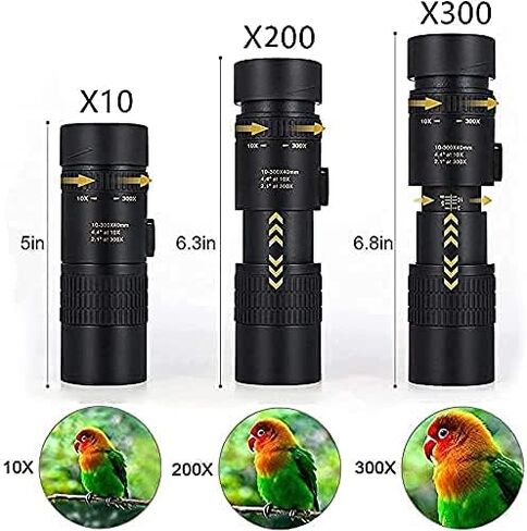 4K 10-300x40mm Super Teamepto Zoom Tarscope Tarscope Handheld Telescope مع ترايبود ومقطع صور مناسب لمشاهدة الطيور المشي لمسافات طويلة in Kuwait