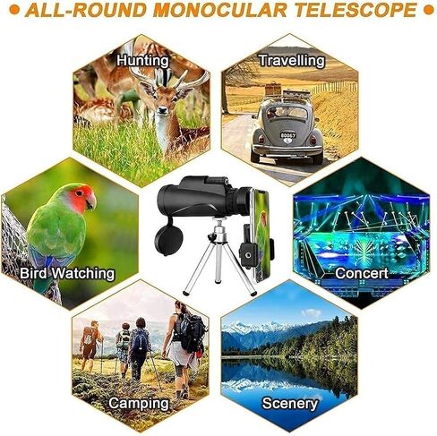 with 40X60 Magnification for Adults Ultra Clear High Power Telescope Gadget Outdoor Telescope with Built in Saudi Arabia