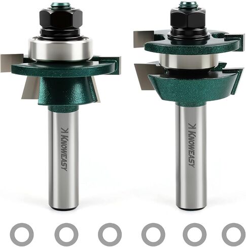 تعرف على سكة الحديد على طراز Shaker و Stile Bit Stile مع ساق نصف بوصة ، لسان كربيد احترافي وقواطع الأخدود لأبواب الخزانة ومشاريع النجارة ، تتضمن مطابقة أجزاء الملف الشخصي in Kuwait