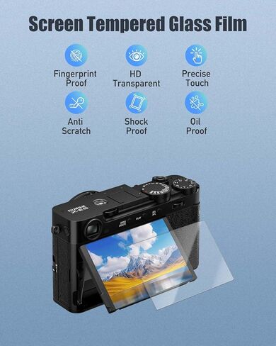 واقي شاشة من 4 عبوات لفيلم Fujifilm X-E5 ، فيلم Pet Soft لكاميرا Fujifilm X-E5 المرآة ، مضاد للخلع ، مضاد للأصوات ، HD Clear Film in Kuwait