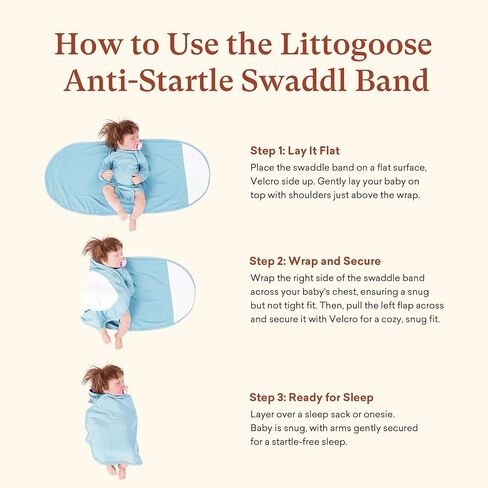 3-Pack Newborn Swaddle Wrap, Adjustable Velcro Swaddles Strap for Infants, Baby Arm Swaddle Band in Saudi Arabia