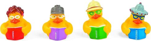 Fun Express Reading Rubber Duckies, Ducks, 12 Pieces, Library, Teaching, Treasure Chest Toys in Saudi Arabia
