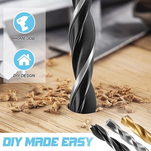 مجموعة 150 جهاز كمبيوتر مثبت ، 8 أحجام 1/16 ''-3/8 '' HSS Titanium ، Masonry و Brad Micro Drill Bits ، مجموعة البت الفولاذية متعددة Sae Twist for Wood Metal Plastic Masonry مع صندوق مفهرس التخزين الصلب in Saudi Arabia