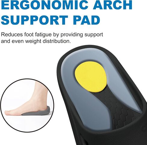 danoo& Healing Max T1 Recovery Sandals Lightweight Thick Cushion Open Toe Comfortable Sports Orthotic Slides for Plantar Fasciitis, Joints, and Post-Workout Footwear with Arch Support in Saudi Arabia
