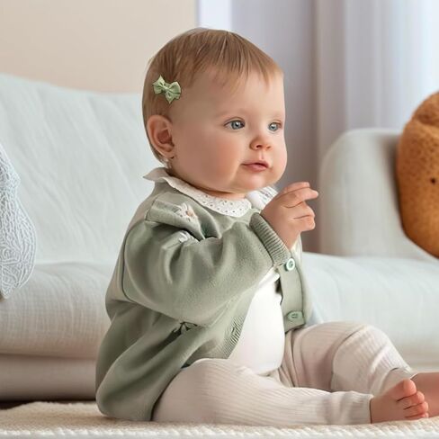 Ded Mini Bow Snap Clips for Baby Girls ، شريط Grosgrain 1.5 بوصة ، 40 قطعة ، إكسسوارات شعر ناعم in Saudi Arabia