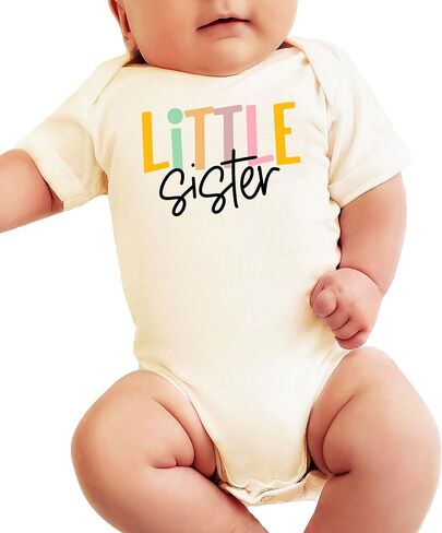الزيتون يحب أبل أخت صغيرة bodysuit للفتيات العصرية مطابقة الأخوة طفل واحد in Saudi Arabia