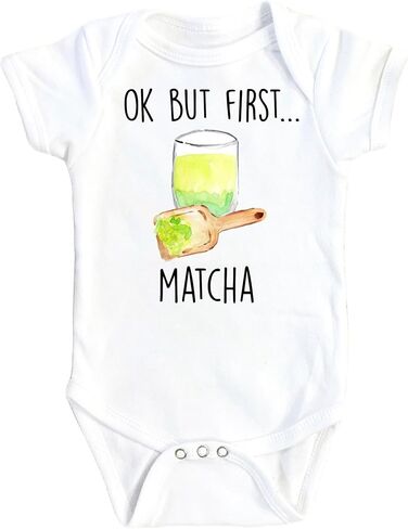 Matcha - طفل رضيع فتاة ملابس الرضيع المضحكة حديثي الولادة لطيف (الحجم: 3-6M أبيض الأكمام قصيرة الأكمام) in Saudi Arabia