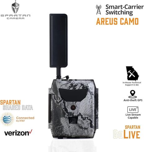 كاميرا Spartan GoLive 4G LTE Trail ، والبث المباشر ، ونظام تحديد المواقع العالمي (GPS) المضاد للسرقة ، والتقاط الصور والفيديو عند الطلب ، والتحديثات في الوقت الفعلي ، وبطارية ليثيوم مدمجة ، وقطعة تعتيم مع بطاقة SD 32GB (SPARTAN Multi-Carrier) in Saudi Arabia
