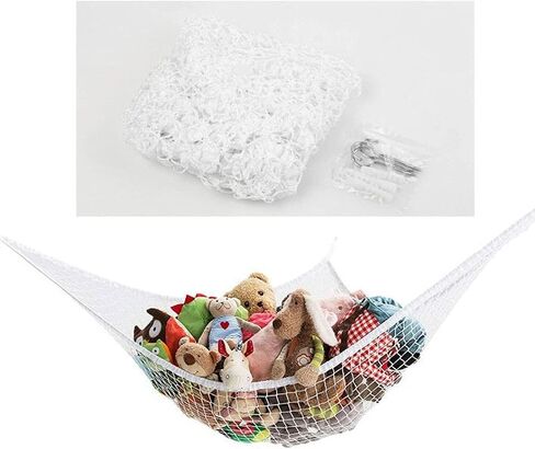Stuffed Animal Storage, 1 Pack of Corner Hanging Organizer, Toy Storage, Stuffed Animal Storage(White) in Saudi Arabia