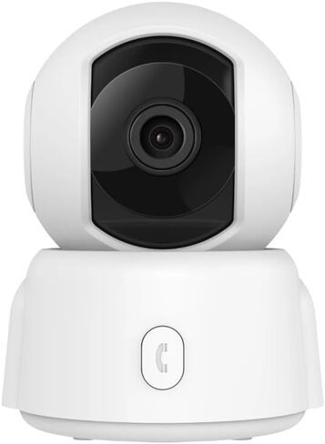 Camera Camera Security Camera Camera Iddoor-360 درجة ، كاميرا واي فاي ، تتبع الحركة الذكية ، الصوت في اتجاهين ، رؤية ليلية ، اكتشاف منظمة العفو الدولية ، مكالمة واحدة للهاتف ، مراقب الأطفال ، كاميرا الحيوانات الأليفة ، Alexa & Google in Kuwait