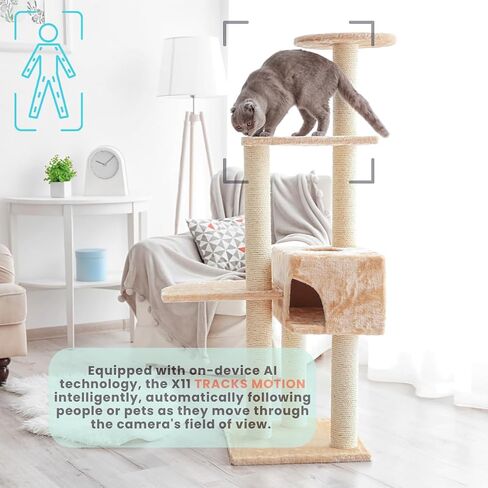 Camera Camera Security Camera Camera Iddoor-360 درجة ، كاميرا واي فاي ، تتبع الحركة الذكية ، الصوت في اتجاهين ، رؤية ليلية ، اكتشاف منظمة العفو الدولية ، مكالمة واحدة للهاتف ، مراقب الأطفال ، كاميرا الحيوانات الأليفة ، Alexa & Google in Kuwait