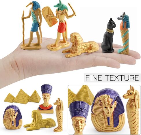 Children's Gold Dinosaur Figurines and Dino Eggs Party Decorations Set Birthday Centerpiece Cake Toppers Decor 11 PCS in Kuwait