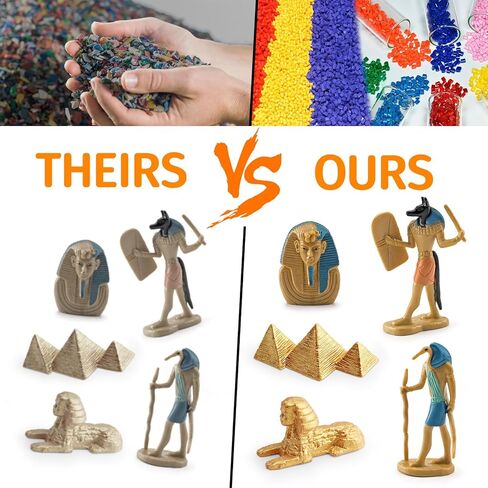 Children's Gold Dinosaur Figurines and Dino Eggs Party Decorations Set Birthday Centerpiece Cake Toppers Decor 11 PCS in Kuwait