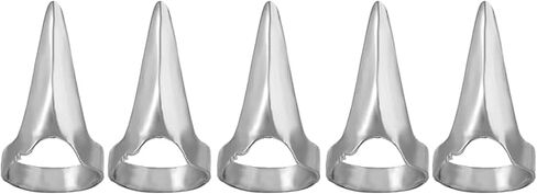 5PCS Finger Claws Cosplay Claws Rings,Punk Rock Nail Finger Armor Gothic Talon Nail Fingertip Claw,Hair Parting Selecting Sectioning Tool Clips and Barrettes(Silver) in Saudi Arabia
