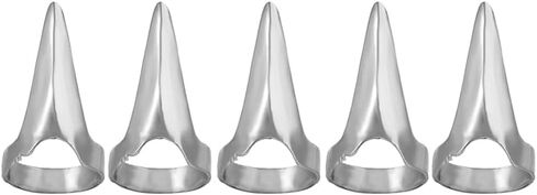 5PCS Finger Claws Cosplay Claws Rings,Punk Rock Nail Finger Armor Gothic Talon Nail Fingertip Claw,Hair Parting Selecting Sectioning Tool Clips and Barrettes(Silver) in Saudi Arabia