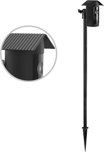 Security Camera Ground Stake Heavy Duty Stand Mount with Silicone Skin Cover for R-ing Outdoor Cam Plus Outdoor Security Camera Adjustable Bracket（Black） in Saudi Arabia