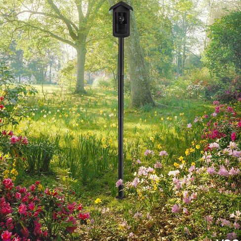 Security Camera Ground Stake Heavy Duty Stand Mount with Silicone Skin Cover for R-ing Outdoor Cam Plus Outdoor Security Camera Adjustable Bracket（Black） in Saudi Arabia