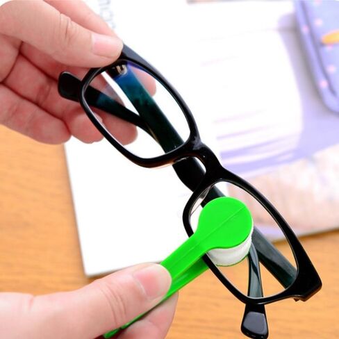 10 Pcs Portable Mini Sun Glasses Eyeglass Cleaner Soft Brush Cleaning Tool in Saudi Arabia