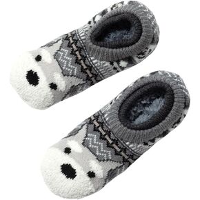 Women's Charming Critter Cuffed Cozy Slipper Socks Gift Ladies Fuzzy Sleepwear Non Slip Loungewear in Saudi Arabia