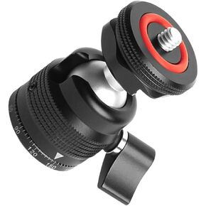 Mini Tripod Ball Head Mount Adapter for Cameras Camcorders Hot Shoe Mount with Swivel Portable Cold Shoe Accessory for Photography and Video Lighting in Saudi Arabia