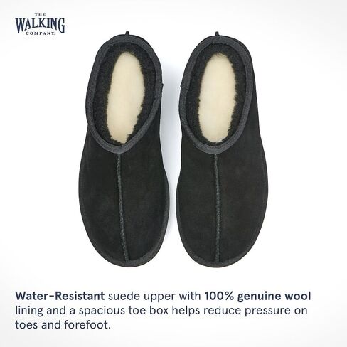 Mosey Mule Slippers For Women | Water Resistant Suede House Slippers | Fuzzy Slippers With Arch Support For Women | in Saudi Arabia