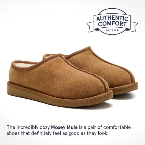 Mosey Mule Slippers For Women | Water Resistant Suede House Slippers | Fuzzy Slippers With Arch Support For Women | in Kuwait