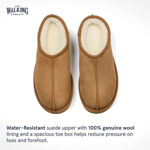 Mosey Mule Slippers For Women | Water Resistant Suede House Slippers | Fuzzy Slippers With Arch Support For Women | in Kuwait