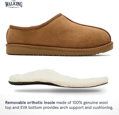 Mosey Mule Slippers For Women | Water Resistant Suede House Slippers | Fuzzy Slippers With Arch Support For Women | in Kuwait