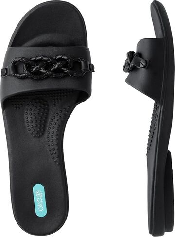 Oka-B Women's Grace Cici Slip-On Slide Sandal with Rope Charms in Kuwait