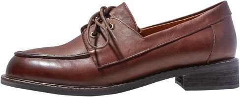 ONEENO Women's Lace-up Leather Loafer in Kuwait