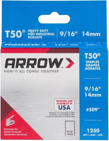 السهم 509 9/16 "T50 Staples - 1250pk in Saudi Arabia