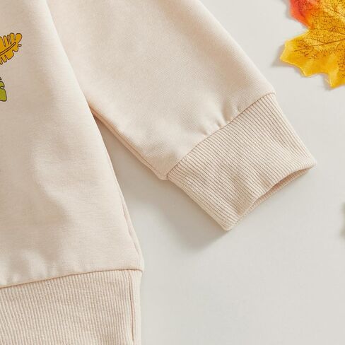 عيد الشكر طفلة الزي تودلر تركيا gobble Crewneck Sweatshirt Bell Bottants مجموعات الخريف ملابس الشتاء in Saudi Arabia