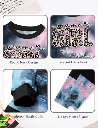 Baby Girl Clothes Tie Dye Letter Print Top Toddler Girl Clothes and Leggings Fall Winter Girls 2 Piece Outfits 12M-4Y in Saudi Arabia