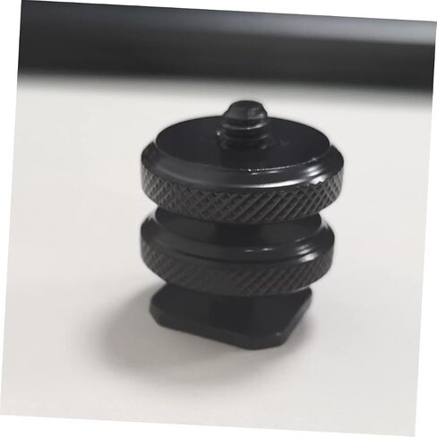 POPETPOP 4 PCS Tripod Screw Adapter with Double Screws Hot Shoe Mount for Camera Microphone LED Light and DSLR Accessories and Easy to Lock in Saudi Arabia