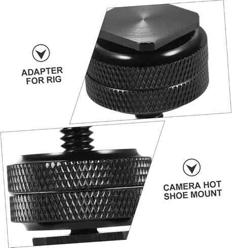 POPETPOP 4 PCS Tripod Screw Adapter with Double Screws Hot Shoe Mount for Camera Microphone LED Light and DSLR Accessories and Easy to Lock in Saudi Arabia
