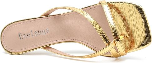 Enelauge Women's Women Low Hipten Cheels Flip Flops Muges Sandals Square Open Toe Fashion Thong Thong Heeled Slips on Wedding Bridal Party Shoes Shoes in Saudi Arabia