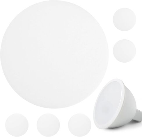 Ceiling Light Diffuser Covers - 6 Pcs 5 Inch Anti-Glare LED Downlight Diffuser Plastic Spotlight Diffuser Covers DIY Lighting Accessories for Ceiling Light LED Downlight Spotlight in Saudi Arabia
