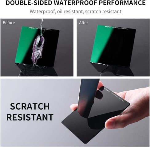 K&F Concept Square ND1000 Filter, ND Filter(Neutral Density), No IR/Waterproof/Scratch Resistant, for Camera Lens in Saudi Arabia