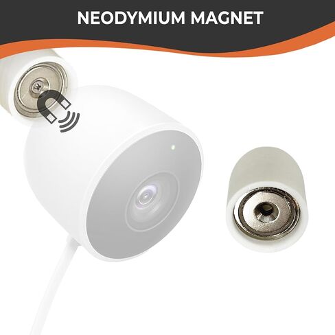 Neodymium Magnetic Angled Ceiling/Wall Mount Base Plate for Google Nest Cam Outdoor Wired (Gen 1) in Saudi Arabia