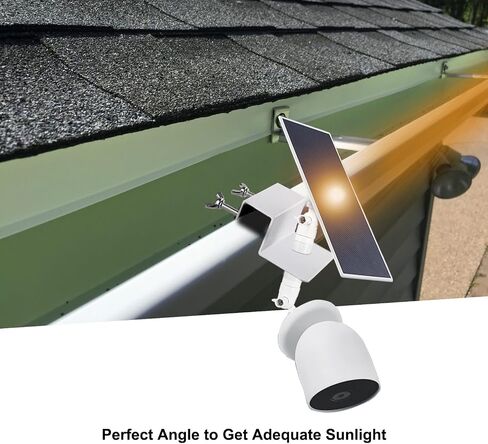 Gutter Mount for Google Nest Cam (Battery) Bracket, Waterproof, Fits Nest Cam Outdoor & Solar Panel (Camera & Solar Not Supplied) in Saudi Arabia