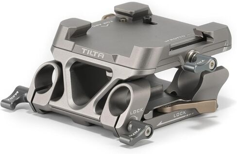 Tilta 15mm LWS ARCA Manfrotto Dual Baseplate متوافق مع التوائم القياسية | صنع الأفلام | التصميم المفاجئ (Titanium Gray) in Saudi Arabia