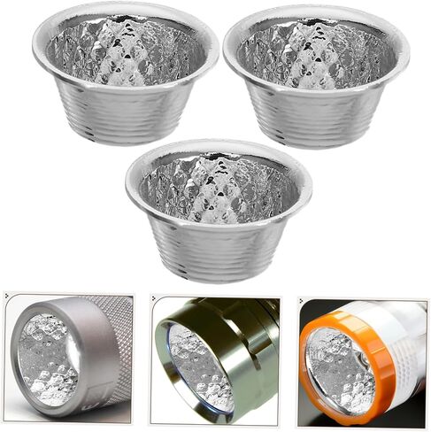 3pcs spotlight الظل غطاء الضوء العاكس كوب LED ملحق مصباح يدوي لتحسين استخدام الضوء وإضاءة وهج in Saudi Arabia