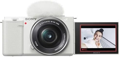 كاميرا Sony ZV-E10 بدون مرآة مع حزمة من 16-50 مم (أبيض) / حزمة ميكروفون لاسلكية + حزمة ملحقات بما في ذلك الذاكرة المتطرفة 64 جيجابايت و U-GRIP و CASE و TRIPOD والبرامج والمزيد (30 عنصرًا) in Saudi Arabia