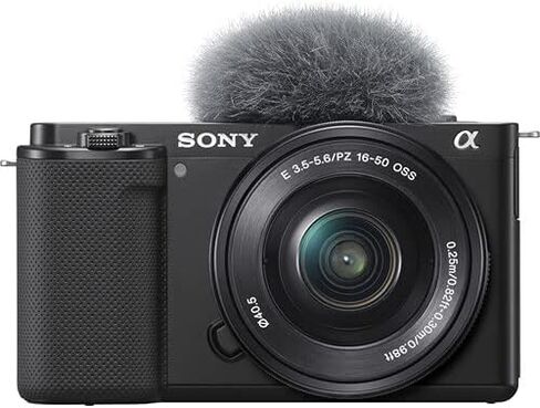 كاميرا Sony ZV-E10 بدون مرآة مع حزمة عدسة 16-50 مم و 55-210 مم + 420-800mm Zoom Lens + Premium Cancled Package بما في ذلك ذاكرة متطرفة 64 جيجابايت ، LED ، البرامج والمزيد (38 قطعة) in Saudi Arabia