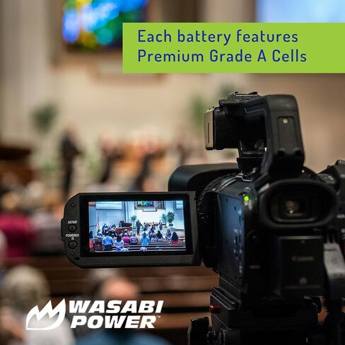 Wasabi Power NP-FV30, NP-FV40, NP-FV50 (1200mAh, 2-Pack) Battery for Sony DCR-SR15 DCR-SR21 DCR-SR68 DCR-SR88 DCR-SX15 DCR-SX21 DCR-SX44 DCR-SX45 DCR-SX63 DCR-SX65 DCR-SX83 and More in Saudi Arabia