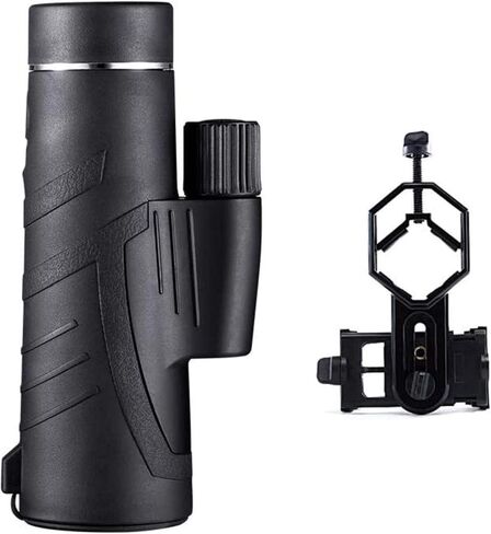 Portable Binoculars High Power 10x42, High HD Compact with BAK4 Prism Lens ED Glass Monocular with Smartphone Adapter for Adults Bird Watching,for in in Saudi Arabia