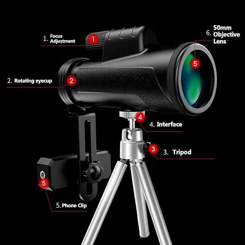 4K 10-300 × 40 مم ، أحاديات البالغين عالية القوة مع رؤية ليلية ، 12x50 تكبير التلسكوب المحمولة ، نطاقات اكتشاف ماء لمشاهدة الطيور in Saudi Arabia