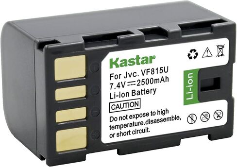 بطارية Kastar لـ JVC BN-VF815 GZ-HD260 GZ-HD3 HD5 GZ-HD6 GZ-HD7 GZ-HD10 GZ-HD30 GZ-HD40 GZ-HD300 GZ-HD320 GZ-HM1 GZ-HM1 GZ-HM1 GZ-HM1 GZ-HM GC-P100 GC-PX1 GC-PX10 in Saudi Arabia