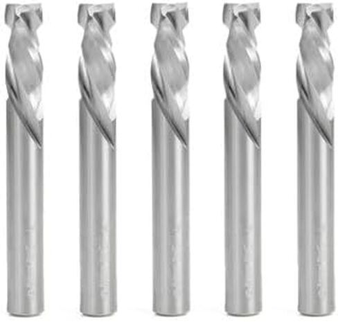Amana Tool 46171-5 5 Pack CNC Carbide Compression Compression Spiral 3/8 D X 7/8 CH X 3/8 SHK X 3 INC in Saudi Arabia